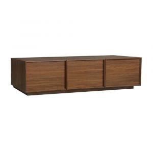 Meuble tv décor bois 3 portes noyer 180cm