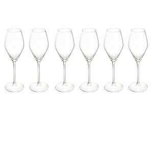 Lot de 6 Flûtes à Champagne Silvia 21cl Transparent