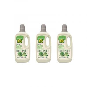 KB Lot de 3 engrais tout pr&ecirc;t plantes vertes et plantes d'int&eacute;rieur 1L