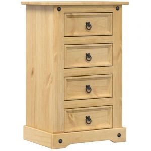 VidaXL Table de chevet Corona 53x39x84 cm bois de pin massif, meuble de chevet, table d'appoint, armoire de lit, armoire de chevet, table de nuit