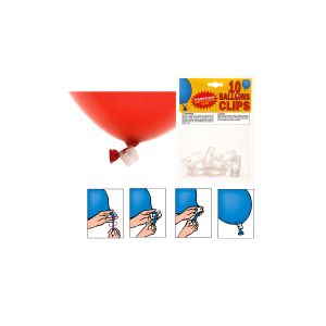 Ruedelafete Sachet De 10 Clips Pour Ballons
