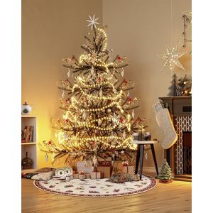 Villeroy & Boch Tapis Design nostalgique Rond - Toy's Delight - Couverture d'arbre de No&euml;l et Sapin de No&euml;l pour Salon, Chambre &agrave; Coucher, Salle &agrave; Manger, Couloir - Rouge Multicolore - 150 cm