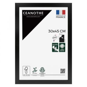 Ceanothe Cadre Photo Noir 30x45 cm et 45x30 cm - Convient au &ndash; Cadre pour Photo 30x45 cm, Affiche ou Poster - Cadre Photo Eternel Noir 30x45 cm - Fabriqu&eacute; en