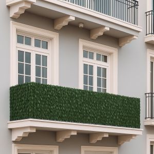 Mendler Brise-Vue Pour Balcon Hwc-O92, Brise-Vue, Pare-Vent, Rev&ecirc;tement Pour Balcon, Terrasse, Cl&ocirc;ture, 150 X 300 Cm, Feuille