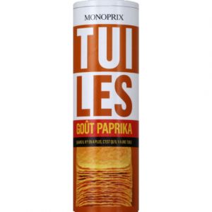 Monoprix Tuiles &agrave; base de pomme de terre go&ucirc;t paprika - La bo&icirc;te de 170g
