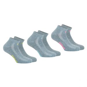 Wilson Lot de 3 paires de chaussettes basses femme Essentiel gris