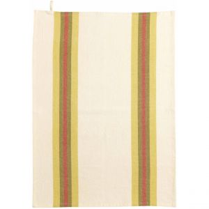 Declikdeco Torchon recycl&eacute; YUNA Curry/naturel 50 x 70