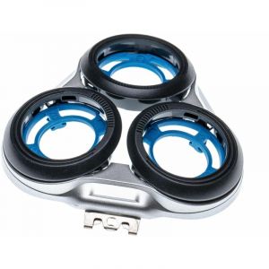 Vhbw Support de tête de rasage compatible avec Philips S5360, S5370, S5380, S5395, S5400, S5420, S5510, S5520, S5550, S5560, S5570 rasoir, argent