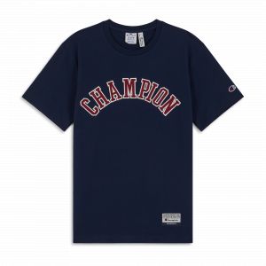 Image de Champion Rochester Crewneck T-Shirt - Bleu - Taille S