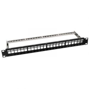 Logilink 19 keystone patch panel, geschirmt, schwarz nk4042