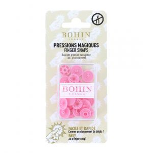 Pressions magiques 13mm rose x8