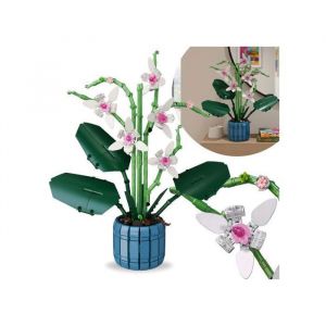 Blocs de construction Orchid COMPATIBLES AVEC LEGO FLEURS en pot SET DE BRICOLAGE 711 pièces 6+