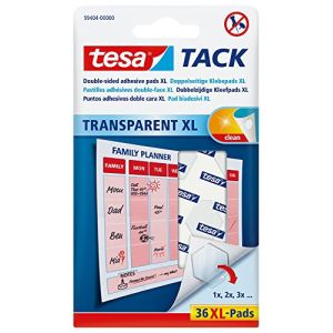 Image de Tesa TACK Transparent XL 36 pastilles