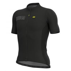 Ale Cycling Solid Color Block Maillot manches courtes Homme, black S Maillots route