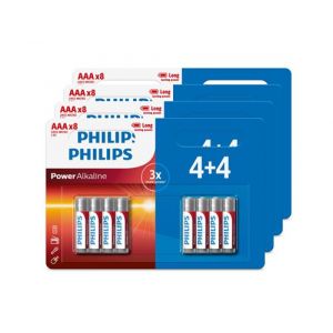 Image de Philips Lot de 32 piles AAA 4 packs de 4+4