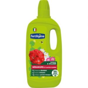 Fertiligene Engrais Liquide pour Géraniums et Plantes Fleuries, 750 ml, 100% Naturel