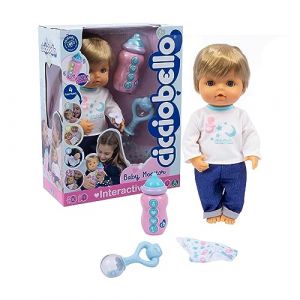 Image de Cicciobello Baby Monitor, poupée Interactive avec Corps Doux de 30 cm, Jeux Enfants 2 Ans, Accessoires Inclus et Fonctions guidées par Le Moniteur Biberon