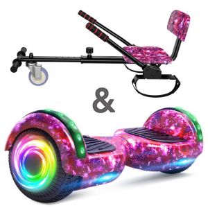 Hoverboard 6,5 Pouces Moteur Puissant, Bluetooth + Lumière Led, Idéal Pour Enfant Et Ados, Batterie 18v/2.6ah, Graffiti - Sisigad