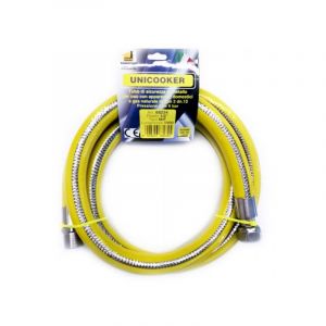 MBM Tube de cuisinière à gaz flexible 1,5 mt 1/2" EN 14800 UNICOOKER M/F CE EN 14800 L 150 cm