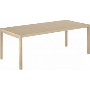 Muuto Table rectangulaire Workshop / Placage chêne- 200 x 92 cm chêne naturel en bois