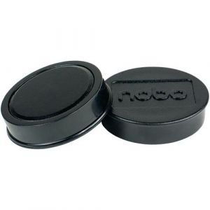 Nobo Jeu d'Aimants pour Tableau Blanc Magnétique, 38mm, Lot de 10, Noir, 1915312