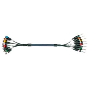 Yellow Cable OC16 - Multipaires 8 RCA m&acirc;le / 8 Jack Mono M&acirc;le 5m