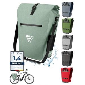 MIVELO Pannier - Étanche - 25L - Avec compartiment pour ordinateur portable et bandoulière - Mint
