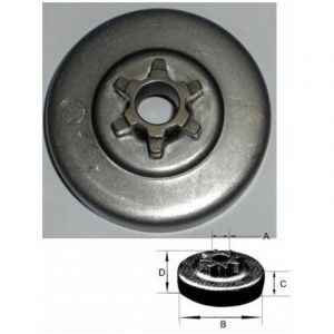 Castelgarden Cloche d'embrayage 118550604/0 pour Tronconneuse Alpina