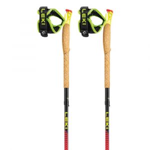 Image de Leki Pôles Ultratrail Fx One 125 cm Bright Red / Black / Neon Yellow