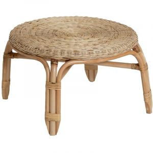 Table basse en rotin Nohan - Bois clair