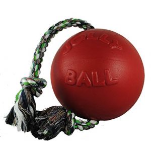 Image de Jolly Pets Ball Romp-n-Roll Jouet pour Chien Rouge 15 cm