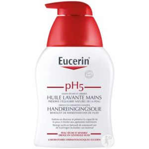 Eucerin pH5 Huile lavante mains - mains s&egrave;ches et ab&icirc;m&eacute;es