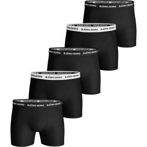 Björn Borg Basic Seasonal Solids Boxer-shorts pour hommes (Lot de 5 pièces)