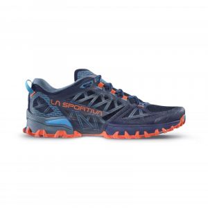 La Sportiva Bushido III - Chaussures trail homme Deep Sea / Cherry Tomato 44
