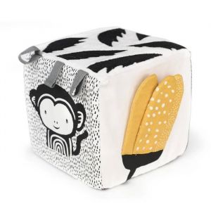 Cube en tissu sensoriel - Jungle