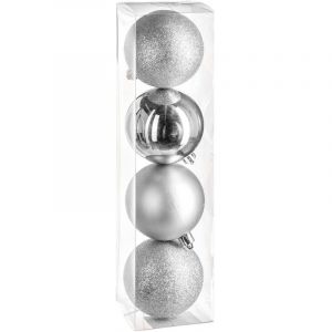 Image de Féérie Lights & Christmas Kit déco pour sapin de Noël - 4 Pièces - Argent