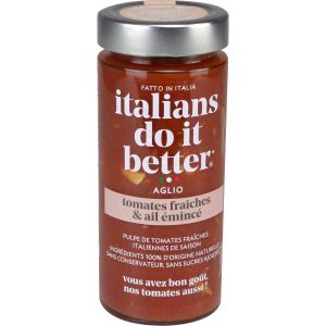 Italians do it better Sauce tomate & ail &eacute;minc&eacute; 290g