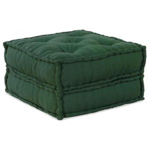 VidaXL Pouf modulaire vert 70x70x36 tissu