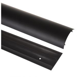 Maclean Cache-câbles en aluminium 62x20x750mm noir MC-814 B