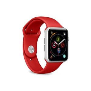 Image de Puro Bracelet en Silicone pour Apple Watch 42-44mm Rouge