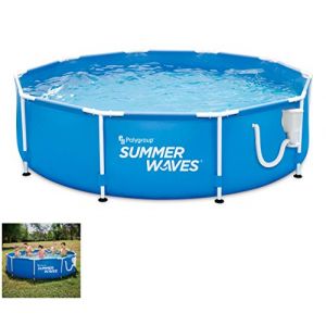 Aqualux EDG by INTERNATIONAL Kit Piscine Hors Sol - Tubulaire - Ronde - 366 x 76 cm - avec Filtration