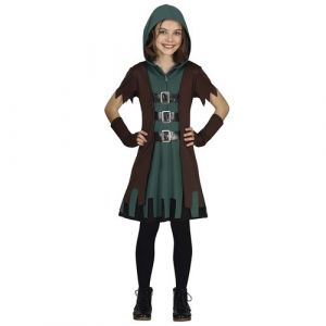 Déguisement archère aventure forêt sherwood fille - 7/9 ans - vert - guirca 77823