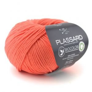 Coton à tricoter biologique BIOCOLOR - Plassard 51 Orange - 51 Orange