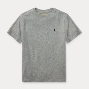 Image de Ralph Lauren T-shirt manches courtes 6-14 ans Gris Chiné - Taille 10/12 ans;13/14 ans;6/7 ans;8/9 ans