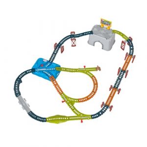 Fisher-Price Coffret D&rsquo;Extension Seau Piste 2 En 1 &Agrave; Assembler Et Connecter Avec 34 Sections De Piste Pour Trains En M&eacute;tal Et Motoris&eacute;s, Jouet Enfant, De 3 Ans &Agrave; 5 Ans, HNP81