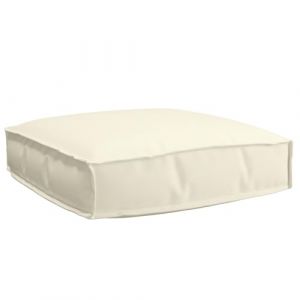 VidaXL Coussin de palette pour siège crème 60 x 60 x 12 cm en tissu Oxford