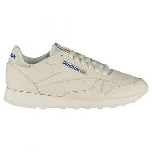 Reebok Mixte Cuir Classique Basket, Unisexe Adulte, Craie Vector Bleu Vector Rouge, 35 EU