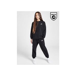 Image de Nike Club Fleece Loose Pantalon Survêtement Filles - Noir, Blanc