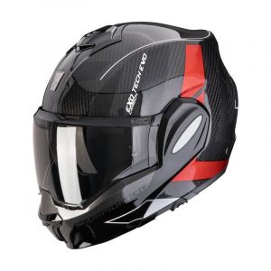 Scorpion Casques modulables Exo Tech Evo Carbon CAD Black Red