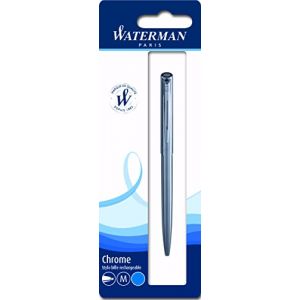 Waterman Graduate Stylo-bille rétractable Pointe Moyenne Chrome